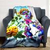 Plants Vs. Zombies Blanket Durable Comfort Great for Bedding Sofa Seaside Four Seasons Multipurpose Digital Print