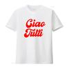 Vintage Retro Ciao Tutti Slogan Print Casual Streetwear T Shirt Vintage Washed Versatile Soft Stylish Stretched Streetwear