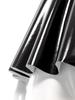 Women Wet Look Patent Leather Lingerie Tops Sleeveless Hollow Out Front Slit Ruffle Clubwear Nightwear Rave Outfit