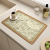 Coffee Machine Drain Pad, Kitchen Countertop Pad, Sink Sink Sink, Quick Drying, Waterproof Diatomaceous Earth