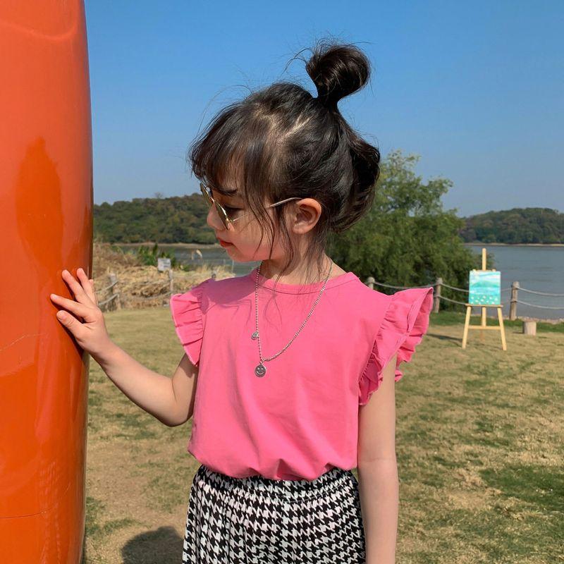 Summer T-shirt Children Stylish Baby Girl Top Short Sleeve