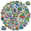 56 Psychedelic Cartoon Frog Graffiti Stickers Creative Personality Niche Luggage Decoration Material Stickers