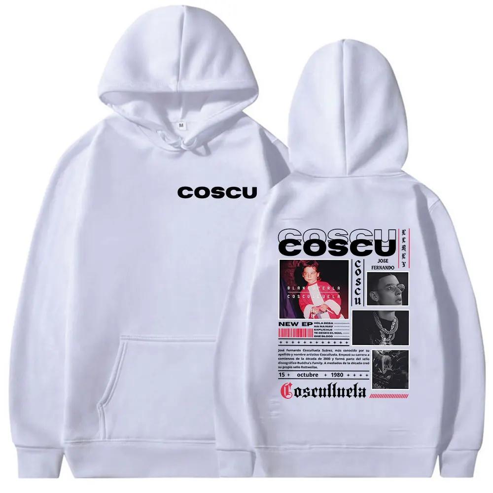 Rapper Coscu Jose Fernando Tour Album 2025 Merch Hoody Men Clothing Loose Oversized Sweatshirt Hip Hop Gothic Long Sleeve Hoodie