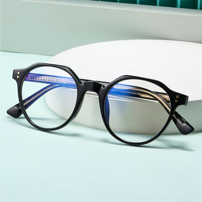 Men'S Square Frame New Style Metal Bow Glasses Frame Flat Top Optical Prescription Eyeglasses Frame With Prescription Insertion