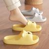 Soft Sole Cartoon Slippers Cartoon Design Thick Sole Slippers Practical Indoor Flip Flops  For Kids