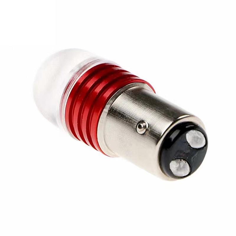 Car Tail Brake Light Strobe Flashing Led Lamp Motorcycle Warning Light Bulb Red Stronger Light 12V Led Rear Taillight