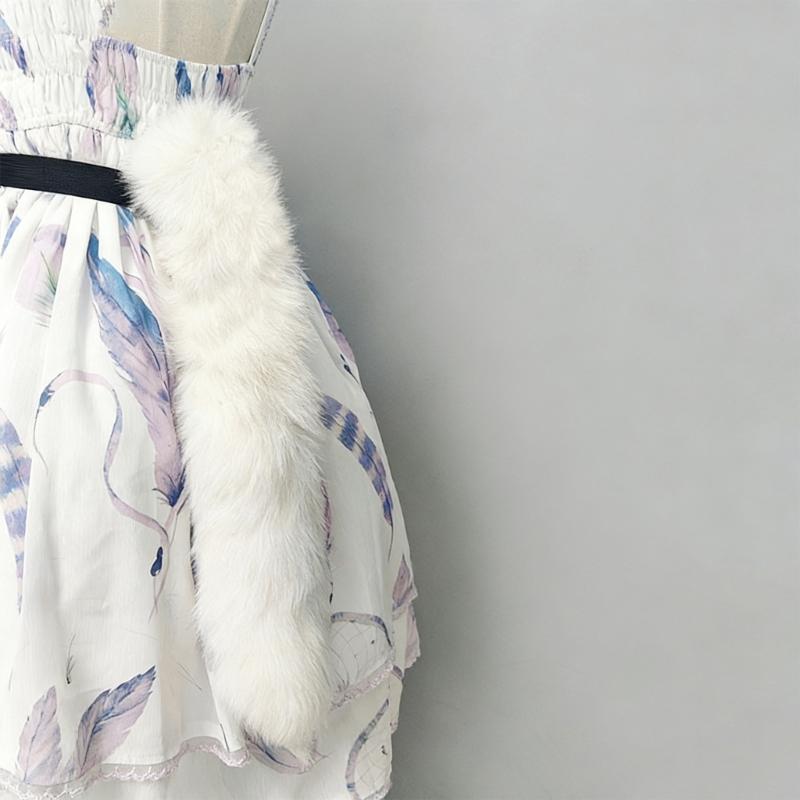 Furry Remote Operated Foxes Tail Accessory Adjustable Moving Costume Tail For Stage Shows And Costume Parties