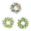 Hello Spring Wreath Flower Wreath Round Hanging Ornament Garland for Holiday Indoor Outdoor Window Front Door Home Decor