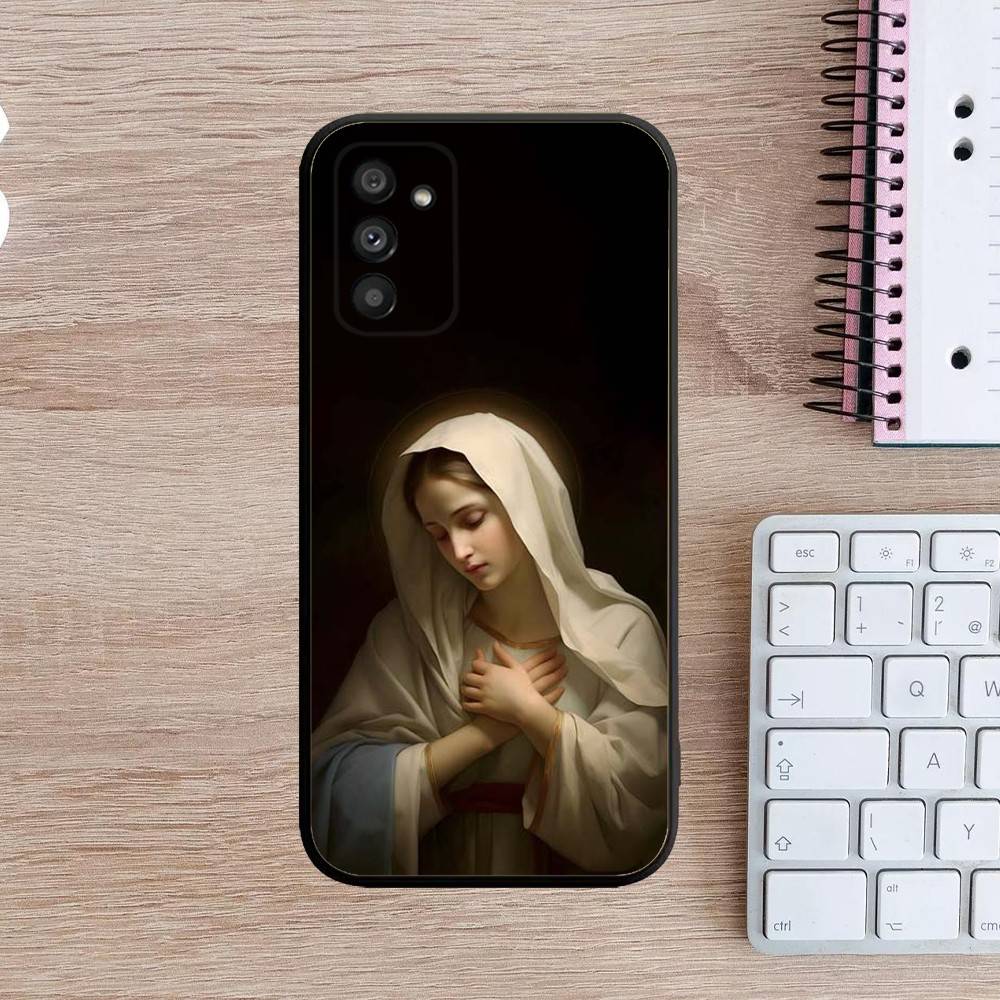 Virgin Maria Mary  Phone Case For Samsung Galaxy A13,A21s,A22,A31,A32,A52,A53,A71,A80,A91 Soft Black Cover