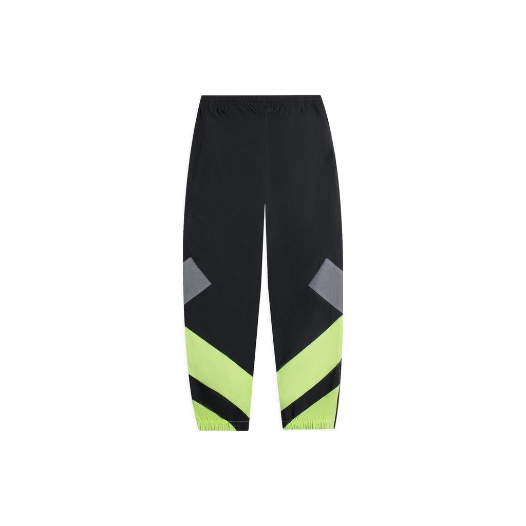 Li-Ning Knitted Sweatpants Men's Black Moderate Cuffed Pants AYKSA97-2