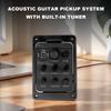 Plastic 301 Guitar Pickup with Tuner Presys Guitar Preamp Piezo Pickup Guitar Soundhole EQ Parts Accessories