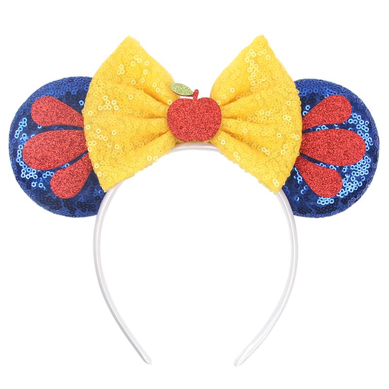 Nieuwste Mickey Mouse Oren Hoofdband Kid Adult Festival Party Pailletten Strik Haarband Vrouwen Baby Girl Party Haar Accessoires