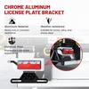 RED WOLF Trailer License Plate Light Holder Aluminum Utility License Plate Bracket For RV ATV Trailer Adjustable License Plate Metal License Plate