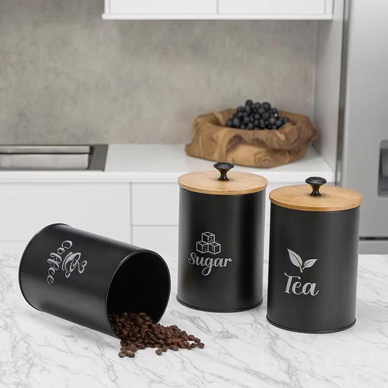 Carbon Steel Kitchen Storage Canister Set