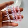 Girls' Iridescent AB Color Beaded Bracelet - Fresh Style, 8mm Beads, Versatile Accessory for Students