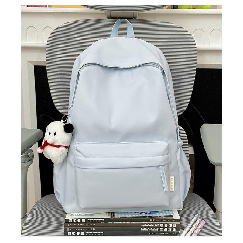 High-value Nylon Backpack for Female Students, Large-capacity College Style, Simple and Versatile Schoolbag, Ultra-lightweight New Model