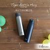 Tiger Water Bottle 600ml Sahara Mug Stainless Steel Bottle One-touch Lightweight Ebony Black MCX-A602KE