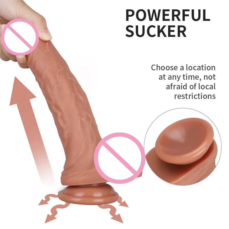 Sex Chop Black Dildo Artificial Penis Male Masturbator Rubber Anus Womens Sex Toy Rubber Asses Strap On Dilldo ?Vibrator Toys