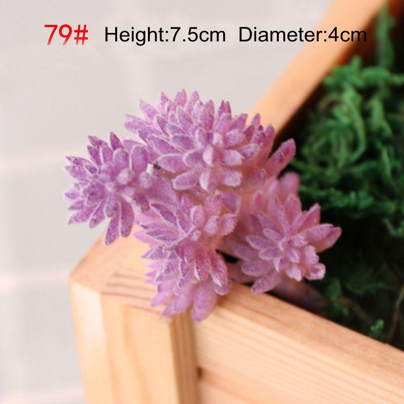 Konstgjorda Suckulenter Växter Vit Rosa Grön Plast Falska Växter Landskap Bonsai plantas artificiales Hem Trädgård Dekoration