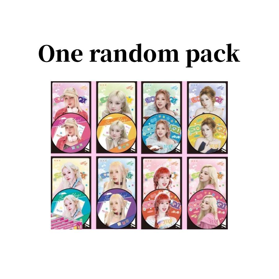 

Song Yuqi Series 8 Vol.2 AR Interactive Glitter Laser Tin Pin Badge, Fan Collectible Blind Box, 75mm One random pack *1ea