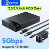 2.5/3.5 Inch HDD Case 5Gbps USB 3.0 Hard Drive Enclosure SATA To USB 3.0 External Hard Drive Adapter 10TB HDD Box for PC Laptop