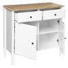 Solen white chest of drawers, 2 drawers, 2 doors