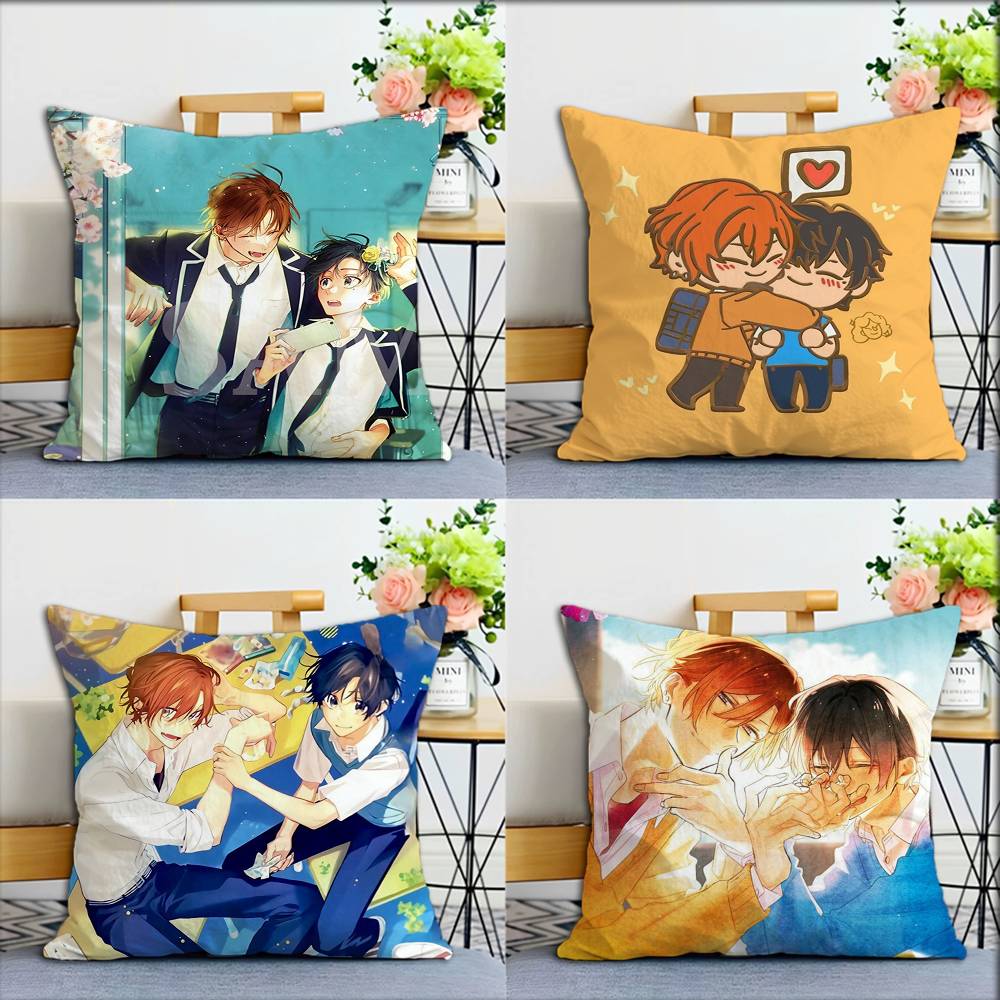 Sasaki to Miyano BL World Various Sizes Square Pillow Case For Car Home Bedchamber Decor
