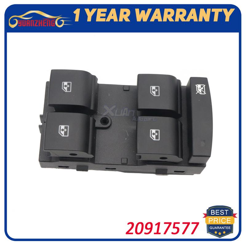 20917577 New Electric Front Left Master Power Window Control Switch For Chevrolet Cruze Hatchback Equinox 13305295 20917599