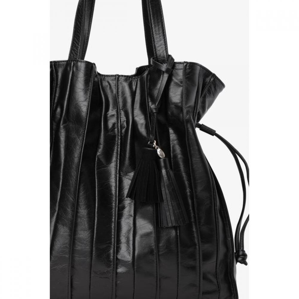Rouge Lounge Pleats Shoulder Bag Bk ra2g7abg082wBk