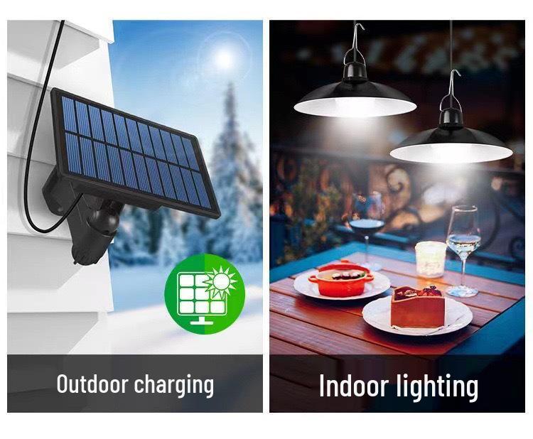 Hot Sale: Split Solar Pendant Light for Indoor/Outdoor Use; Waterproof for Home, Garden & Camping Tent