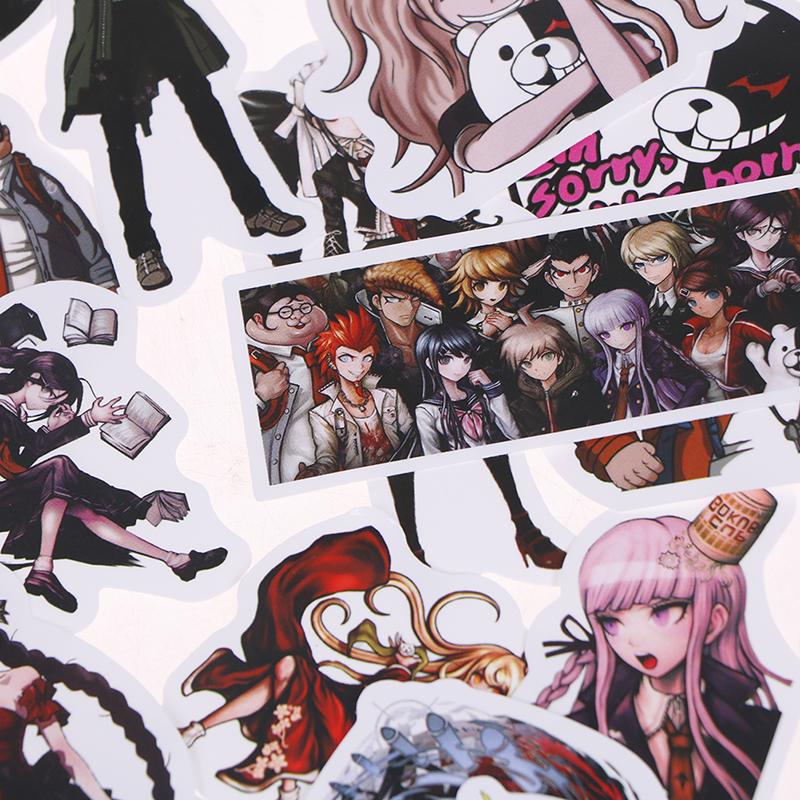 50pcs Anime Danganronpa PVC Stickers Cosplay Luggage Laptop Skateboard DIY k JO 50pcs Anime Danganronpa PVC Stickers Cosplay Luggage Laptop Skateboard DIY k JO