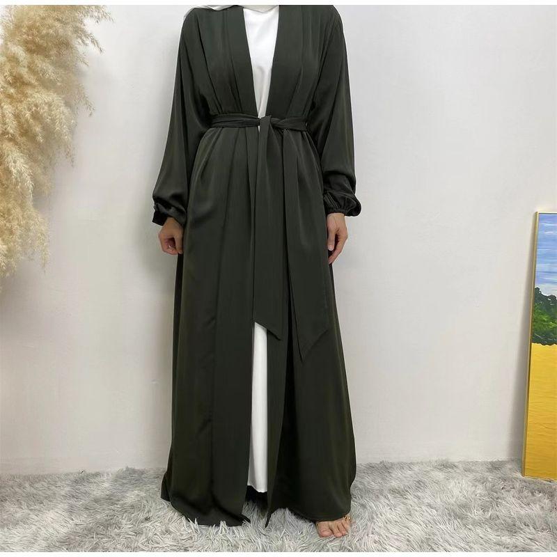 

Ближний Восток Новинка Однотонное платье-кардиган на шнуровке Однотонное платье-кардиган на шнуровке Army Green XL