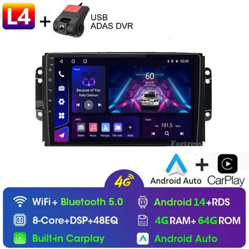 4G DSP Android For Chery Tiggo 3 3X Tiggo 2 Car Radio Multimedia Video Player Carplay GPS Navigation Stereo Autoradio DVD DR 3.0