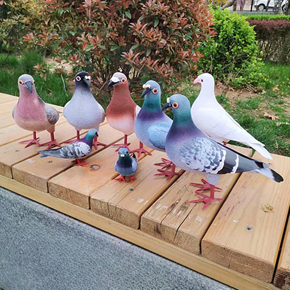 Légère Variation de Lot Pigeon Réaliste Pigeon en Mousse Apparence Réaliste