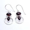 Ruby 925 Sterling Silver Earrings, Pear & Oval Gemstone Handmade  Multi Stone Earrings, Gift For her