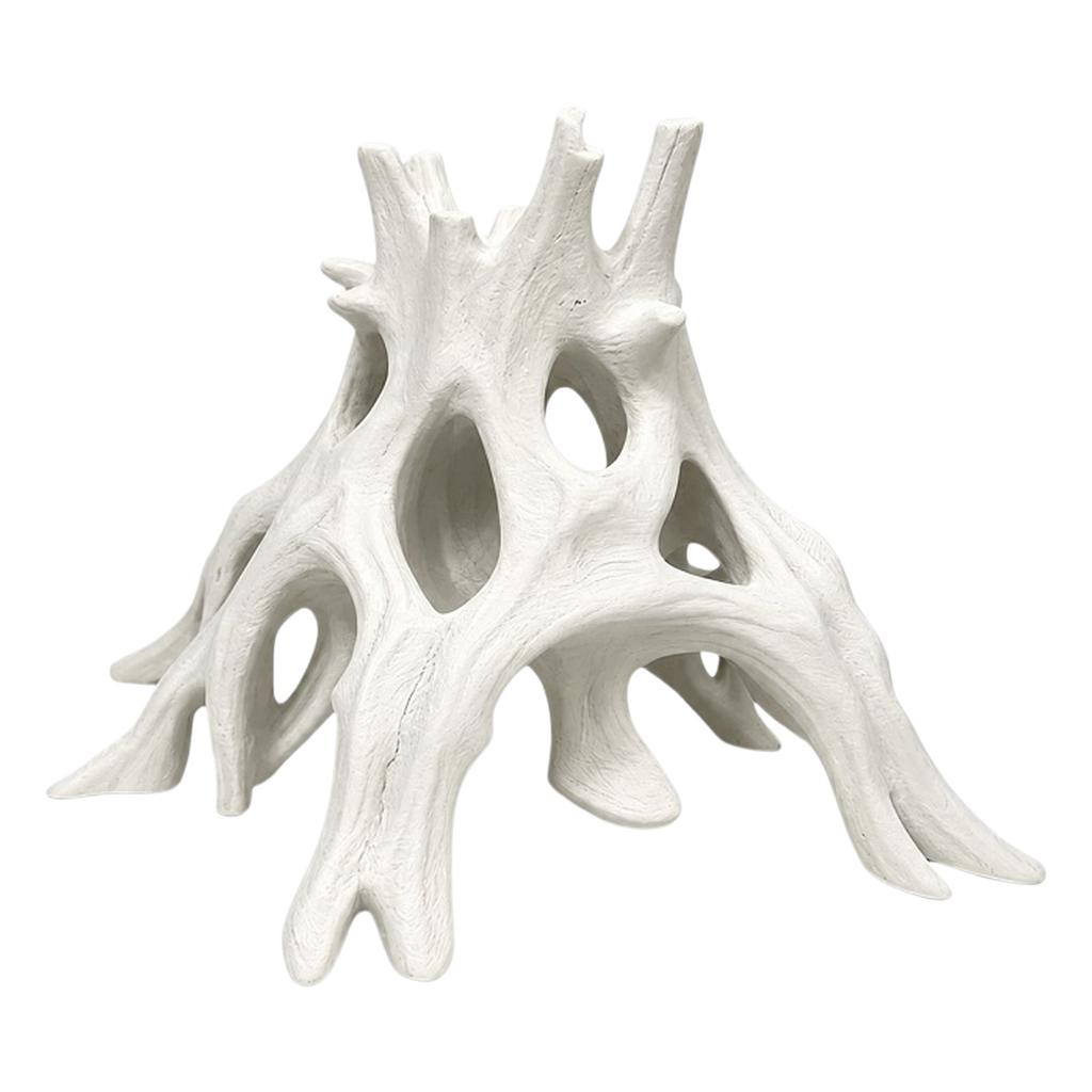 Aquarium Hideaway Tree Root Cave for Aquatic Pets to Breed, Play and Rest, Safe and Non-Toxic Resin Fish Tank Ornaments 7.7x6.4"