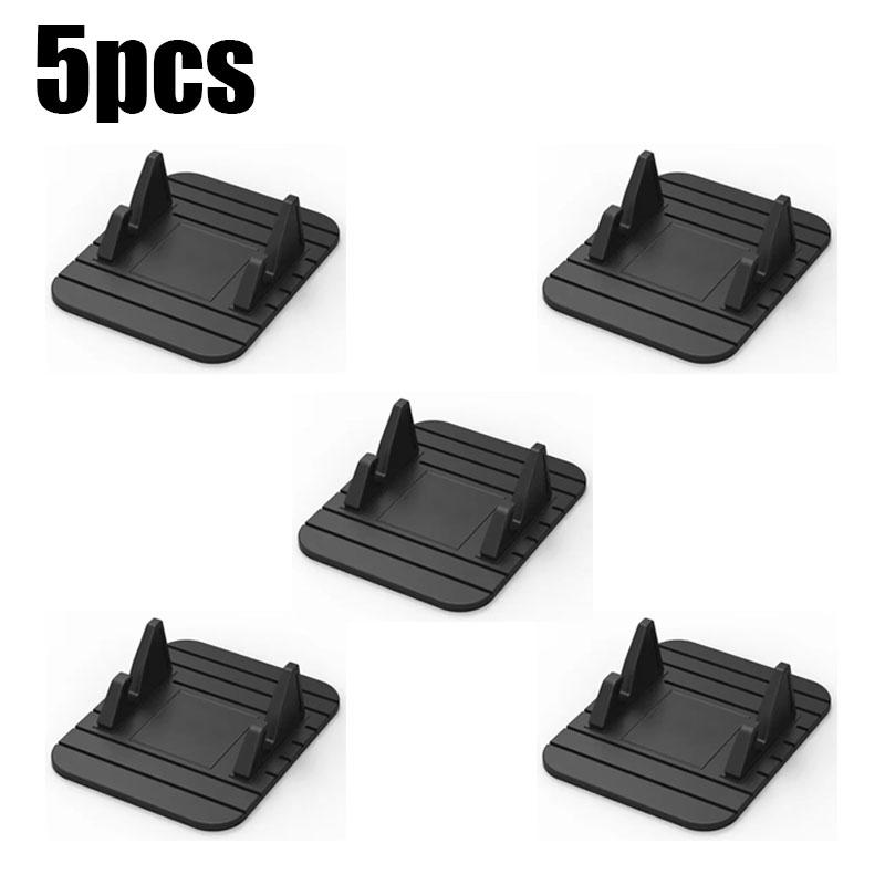 1/2/4/6pcs Car Dashboard Silicone Mount Phone Holder Non Slip Mat GPS Navigation Bracket For IPhone Samsung Android Smart Phones