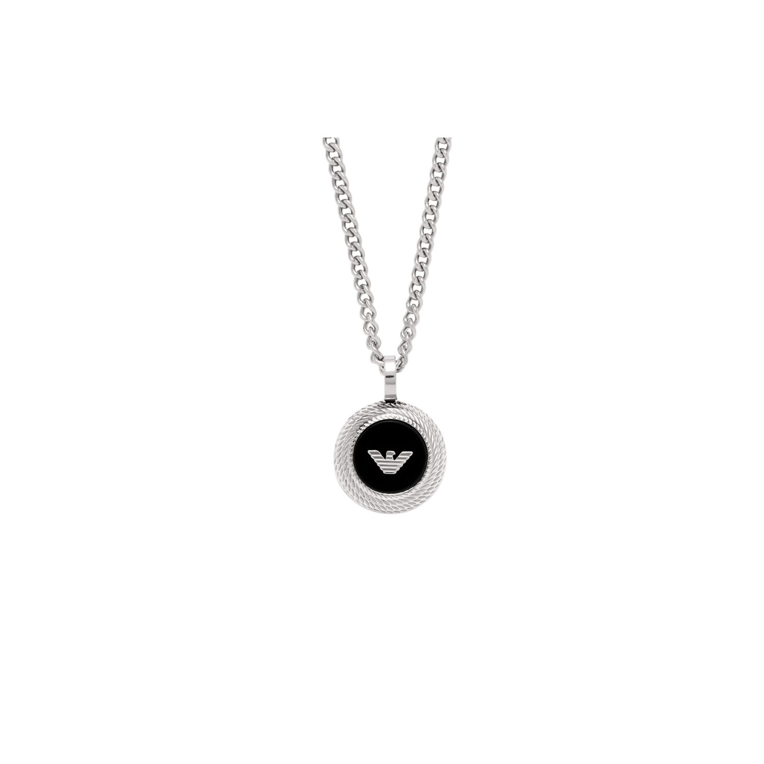 Emporio Armani Eagle Logo Stainless Steel Necklace Men necklace EGS2869040 Basic Packaging-Box
