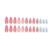 Summer Manicure Patch Removable Nail Fake Nail Three-Dimensional Shell Starfish Wearing Nail Manicure Diamond 24 Pieces