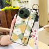Wrist Strap Waterproof Phone Case For Sharp Aquos R9/SH-51E Oil Painting Anti-knock Ring Durable Kickstand Soft case
