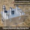 Aluminum Alloy Large Capacity Roof-Mount Camping Storage Box with Lock
