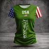Women’s Casual Crew Neck Short Sleeve T-Shirt with 250th Anniversary Independence Day Print USA Flag Graphic Top