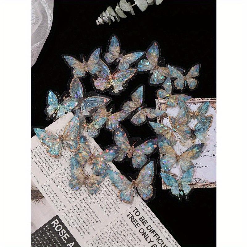 

20 шт. наклейка с узором бабочки, креативная многоцелевая декоративная наклейка для украшения ручного аккаунта, школьные принадлежности, обратно в школу one-size разноцветный