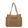 Quilted Tote Bags for Women Fashionable Multi-Color Large Capacity Shoulder Bags Versatile Casual Handbags