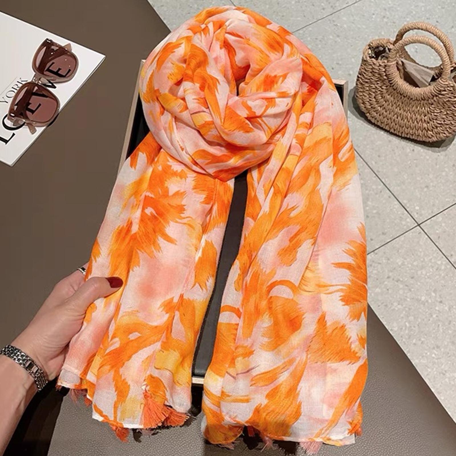 

The Four Seasons Female Bandanna New Style Muslim Headscarf, Fashion Print Warm Beach Towel, 180 * 85cm Windproof Tassels Shawls 180x85cm