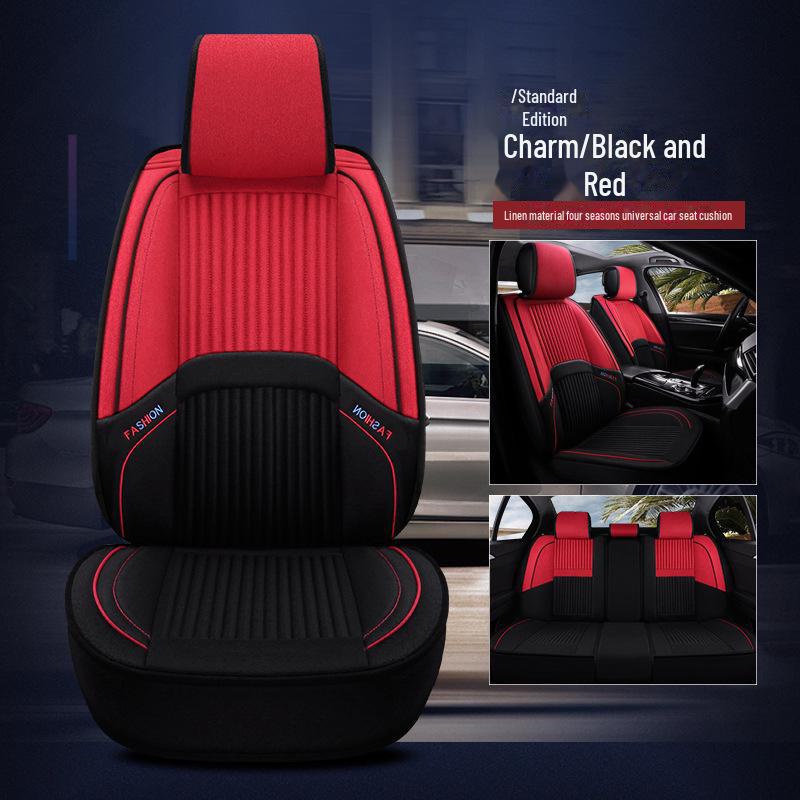 

Универсальная подушка для сиденья автомобиля Four Seasons Linen Cartoon - подходит для Boyue, Binrui, Dihao GS, Binyue