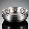 Kitchen Stainless Steel Korean Seasoning Plate Cold Dish Plate Kimchi Plate Rice Bowl Cooking Seasoning Tool Accessories