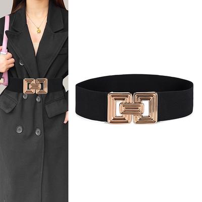 Stretch Belt for Women Ladies Dress Corset Fashion Female Stretch Belt with Alloy Buckle for Banquet Dress Decorations