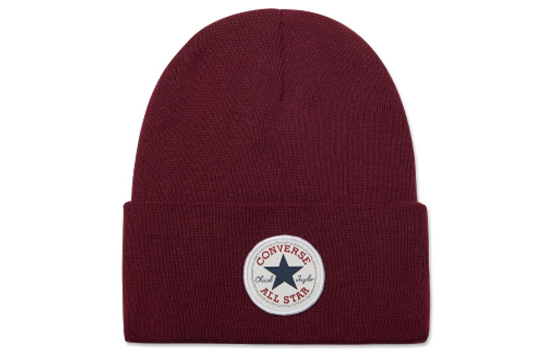 Converse Cotton Beanies Unisex Maroon 10022137-A05 OS