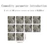10pcs New Self-adhesive Imitation Marble Wall Stickers PVC Waterproof Floor Stickers DIY Floor Decor Wall Paste Series Bathroom